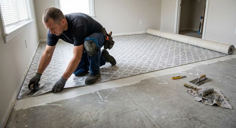 Sheet Vinyl Installation in Frisco, TX