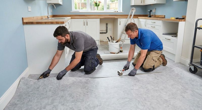 Sheet Linoleum Installation in Georgetown, TX