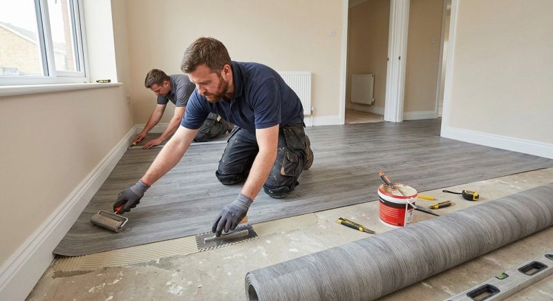 Sheet Vinyl Installation in Frisco, TX